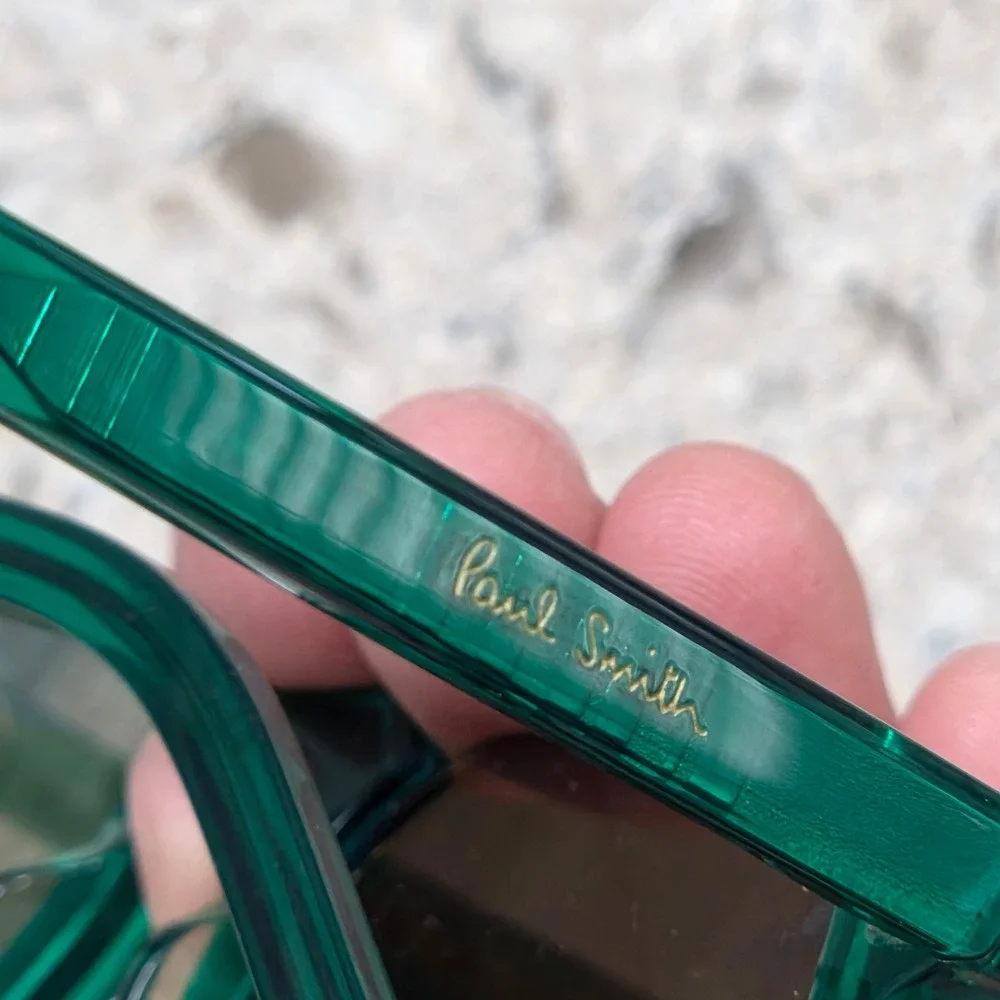 Paul Smith Brixham V1 Emerald Green‎ Sunglasses Blue Mirror Lens PSSN022V1 Italy